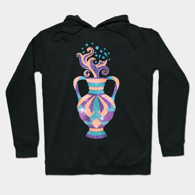 Aquarius Astrological Sign Hoodie by Gemini DayDreamer